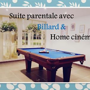 Logement Avec Billard, Home Cinema Et Terrasse Privatises Neuvecelle Exterior photo