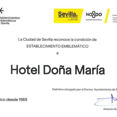 Hotel Dona Maria Sevilla Exterior foto