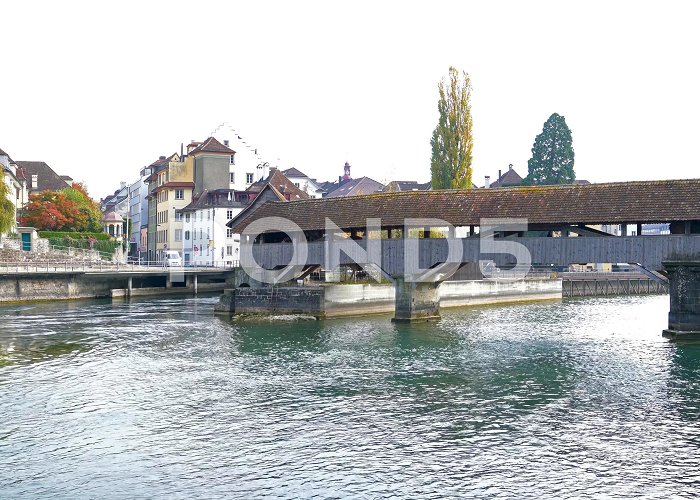 Spreuer Bridge Spreuer medieval bridge, Lucerne, Switze... | Stock Video | Pond5 photo