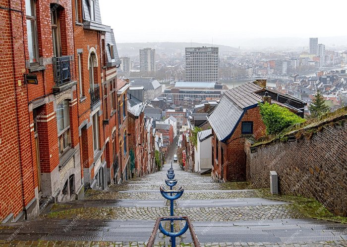 MONTAGNE DE BUEREN Premium Photo | Famous stairs montagne de bueren in liege belgium photo