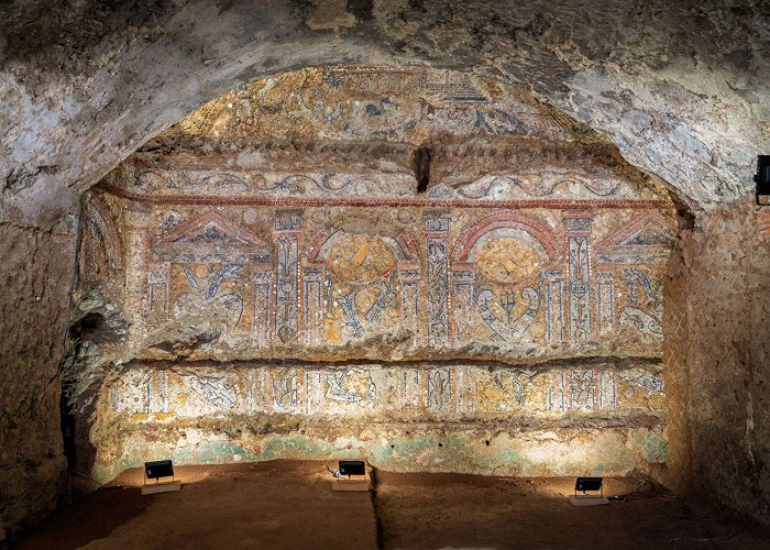 Palatine Hill An ancient mosaic made of shells and coral has been found in ... photo