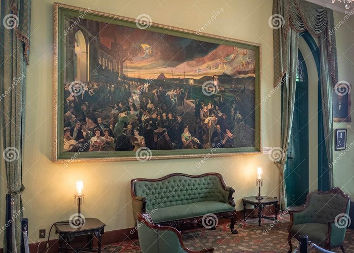 Fiscal Island Room with the Panting of the Last Ball of the Brazilian Empire at ... photo