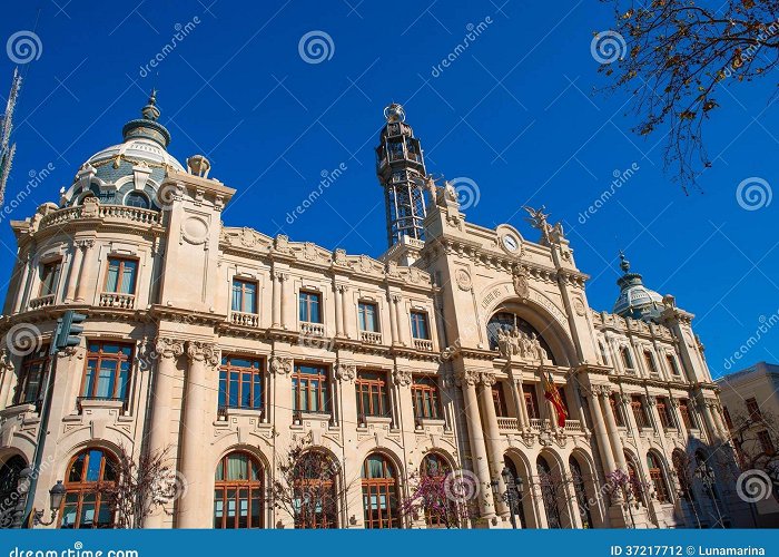 Central Post Office Edificio de Correos y Telegrafos 126 Correos Valencia Stock Photos - Free & Royalty-Free Stock ... photo