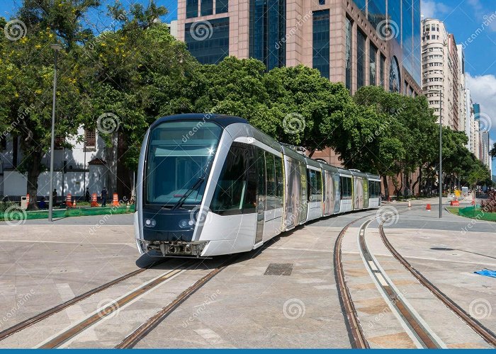 Maua Square New Rio De Janeiro Tram in Test in Maua Square Praca Maua ... photo