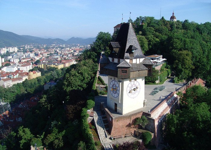 Graz Clock Tower Grazer Uhrturm — Austria in USA photo