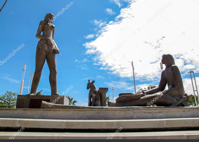 Mucuripe Lighthouse Statue Symbolizing Iracema Mucuripe Martin Jaci Moacir Square City ... photo