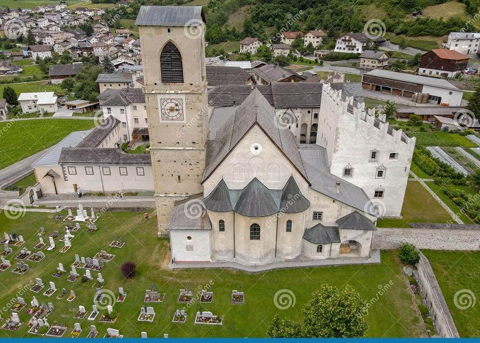 Benedictine Convent of Saint John Benedictine Convent of St. John in Mustair on the Swiss Alps ... photo