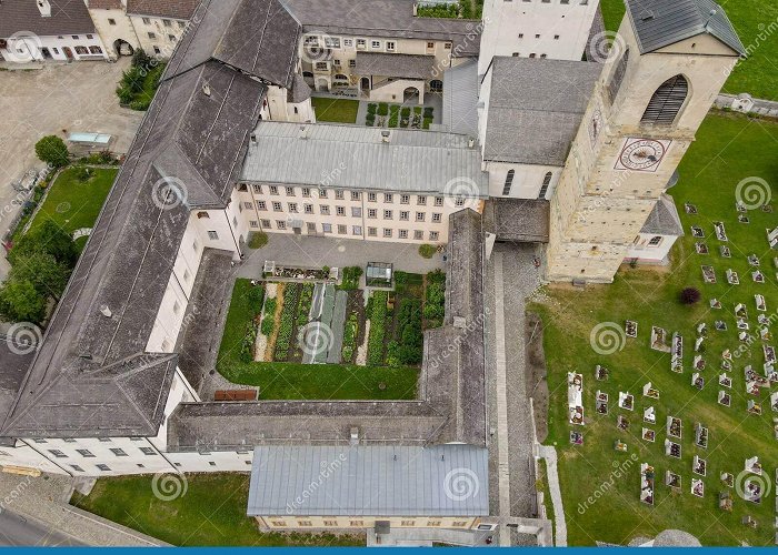 Benedictine Convent of Saint John Benedictine Convent of St. John in Mustair on the Swiss Alps ... photo