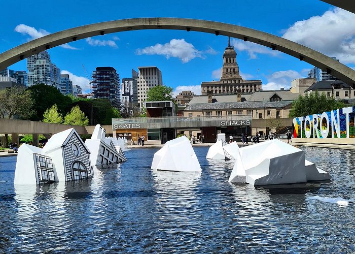 Nathan Phillips Square Mysterious icebergs that just appeared at Nathan Phillips Square ... photo