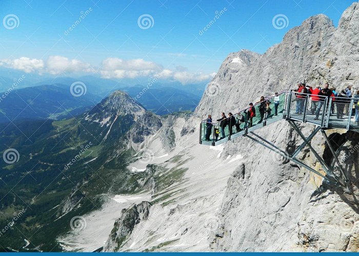 Dachstein Skywalk So close to the sky editorial photography. Image of mountains ... photo