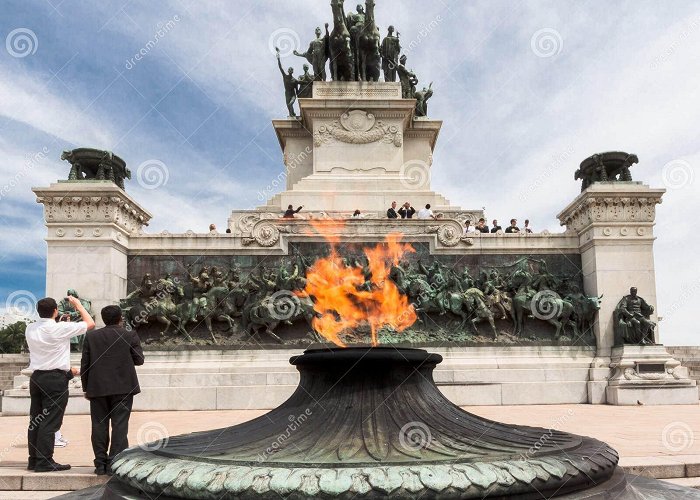 Independence Monument Ipiranga Monument Sao Paulo Symoblic Fire Editorial Photography ... photo