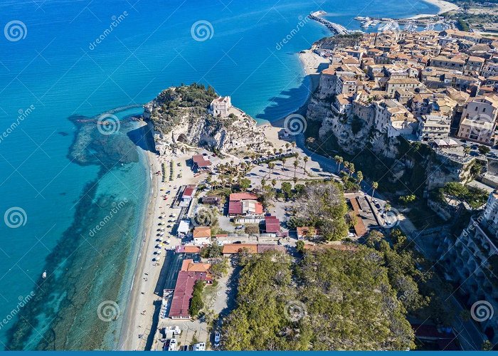 Sanctuary of Santa Maria dell'Isola Aerial View of Tropea, House on the Rock and Sanctuary of Santa ... photo