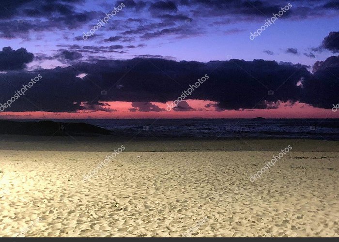 Riacho Beach Sunrise Praia Riacho Guarapari Esprito Santo State Brazil Stock ... photo