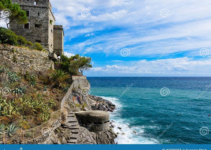 Dawn Tower Torre Aurora Dawn Tower Overlooking the Sea in Monterosso, Cinque Terre, Ital ... photo