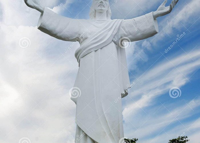 Christ Beach Ilheus, Bahia, Brazil - January 8, 2023 : View of the Statue of ... photo