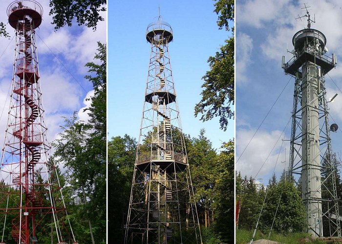 Aussichtsturm 3 der 4 ältesten Stahlfachwerk-Türme der Welt stehen im Schwarzwald photo