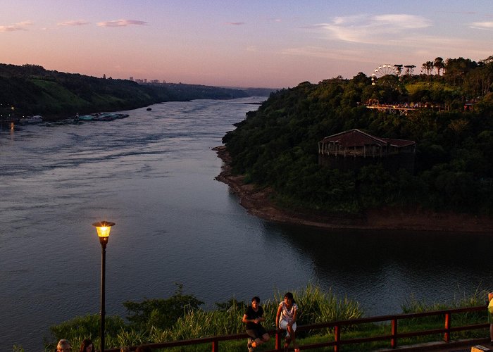 Tri-Border Landmark Iguazu Falls and the Triple Frontier: Argentina, Brazil and ... photo