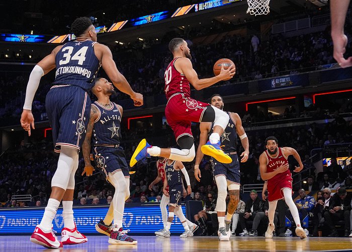 West 186th Street Basketball Court Points records fall at the All-Star Game, with the East beating ... photo