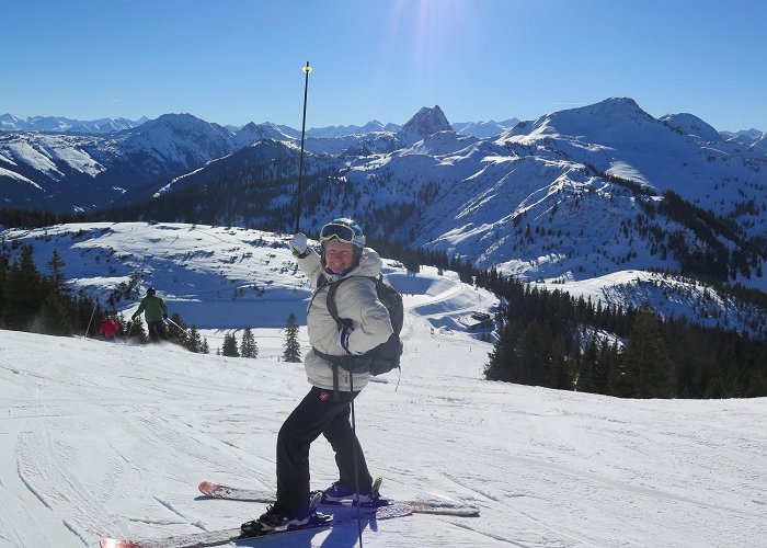 Gampenkogel Westendorf/SkiWelt, Austria, Jan. 24, 2017 | Liftlines Skiing and ... photo