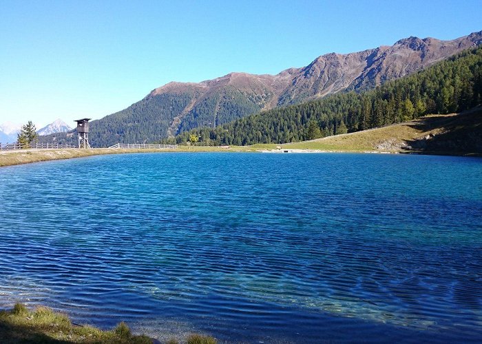 Venetseilbahn Storage pond Zammer Alm photo