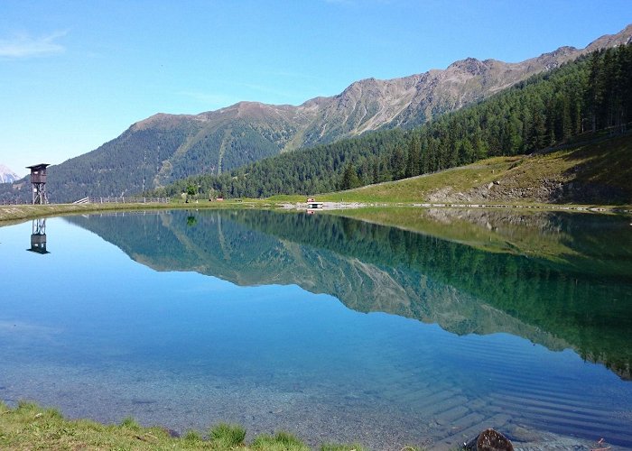 Venetseilbahn Storage pond Zammer Alm photo