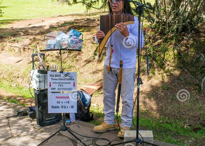 Black Lake Park South American Pan Flute Musician Stock Photos - Free & Royalty ... photo