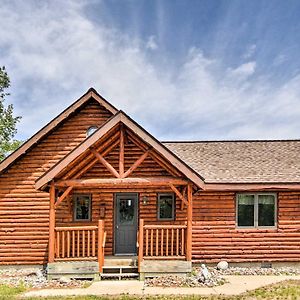 Villa Rapid River Log Cabin With Loft On 160 Scenic Acres Gladstone Exterior photo