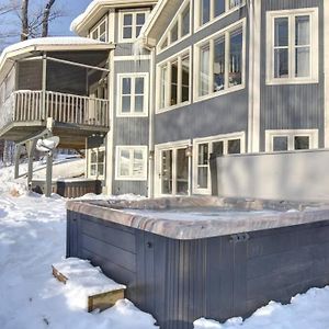 Villa Ski-In/Car-Out, Hot Tub With Amazing Sunset View Saint-Faustin Exterior photo