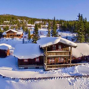 Grand Cabin On Nesfjellet Alpin With Ski In Out Nesbyen Exterior photo