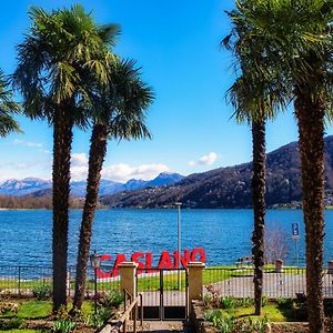 Villa Meriggi Lakefront By Quokka 360 - Lakefront Retro House In Caslano Exterior photo