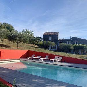 Villa Maison Spacieuse Avec Piscine A Saint Lager Bressac Exterior photo