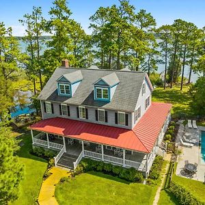 Villa Saddle Beach Chesapeake Waterfront Estate W/Pool, Private Beach Woolford Exterior photo