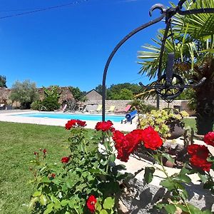 Ferienwohnung Longere Restauree Avec Piscine Chauffee, Terrasse Et Barbecue A Archigny - Fr-1-541-89 Exterior photo