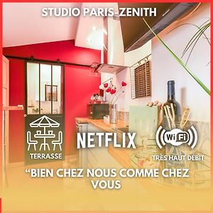Ferienwohnung Paris-Zenith-Bienvenue-Terrasse-Netflix Pantin Exterior photo