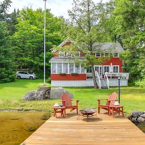 Villa Authentic 1912 Adirondack Lake Camp With Fire Pit Stratford Exterior photo