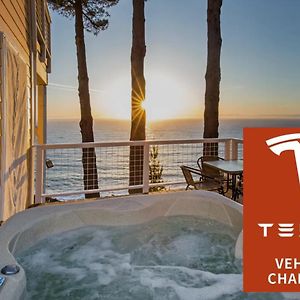 Ferienwohnung Breathtaking Oceanview! By Oceanviewhottubs Oceanfront! Shelter Cove Ca Tesla Ev Station Exterior photo