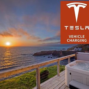 Ferienwohnung Exquisite Oceanview! By Oceanviewhottubs Oceanfront! Shelter Cove, Ca Tesla Ev Station Exterior photo