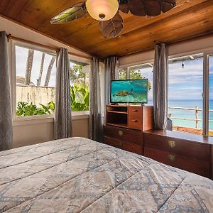 Villa Hawaii Oceanfront Beach House Paradise On The Beach Family Activities Haleiwa Exterior photo