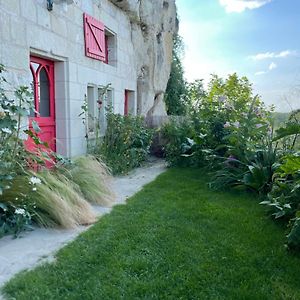 Villa Gite Des Perreyeurs - Maison Troglodyte Avec Vue Sur Loire Montsoreau Exterior photo