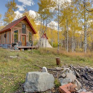 Villa Colorful Cabin With Teepee, Fire Pits And Mtn Views! Marble Exterior photo