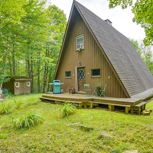 Villa A-Frame Cabin In Becket Deck And Private Acreage! Exterior photo