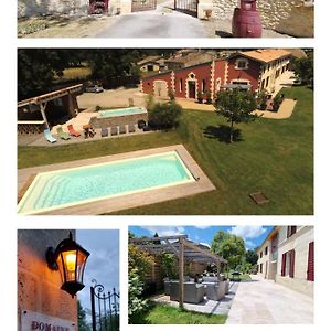 Villa Domaine Des Pierres Precieuses - Demeure De Charme - Grand Standing - 15 Pers - Spa - Massages - Detente Et Bien-Etre - 30' Bordeaux Gauriaguet Exterior photo