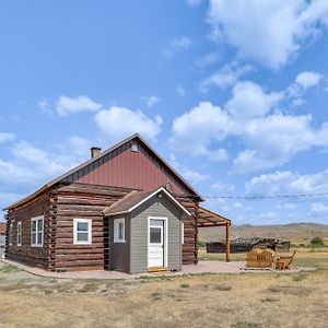 Villa Mountain-View Log Cabin In Wyoming Wilderness Encampment Exterior photo