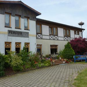 Hotel Pension Moritz und Hofladen unterm Storchennest Schwedt/Oder Exterior photo