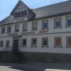 Hotel Landgasthof Zum Schwarzen Adler Markt Nordheim Exterior photo