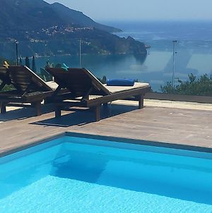 Villa Vardia-Amazing Seaviews With Heated Pool Sinarádes Exterior photo
