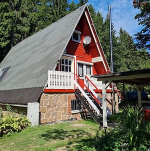 Villa Wanderhütte und Ferienhaus Zum Bernhardsthal Exterior photo