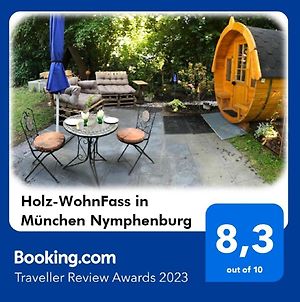 Ferienwohnung Holz-Wohnfass in München-Nymphenburg Exterior photo