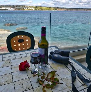 Seafront No56 Look Out Over Mellieha Bay From Your Own Terrace, Kitchen And Living Room, 2 Metre Long Beds Mellieħa Exterior photo